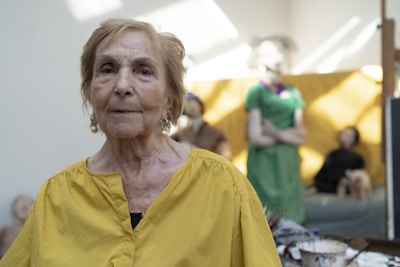 Paula Rego in her studio, London, 2019