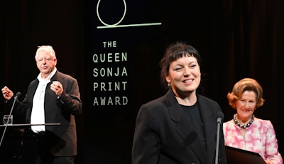 William Kentridge, Yto Barrada and HM Queen Sonja at the 2022 Award Ceremony